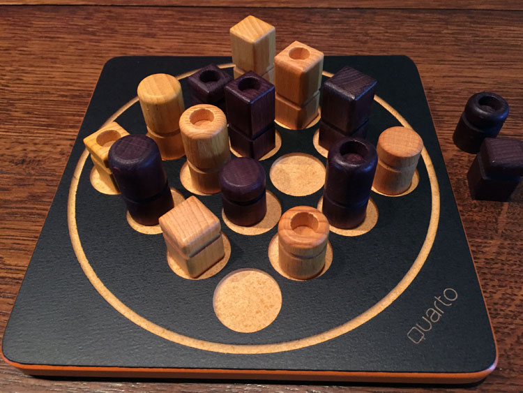 Wooden Vintage QUARTO! Strategy Board Game - Gigamic 1991, 100% Complete