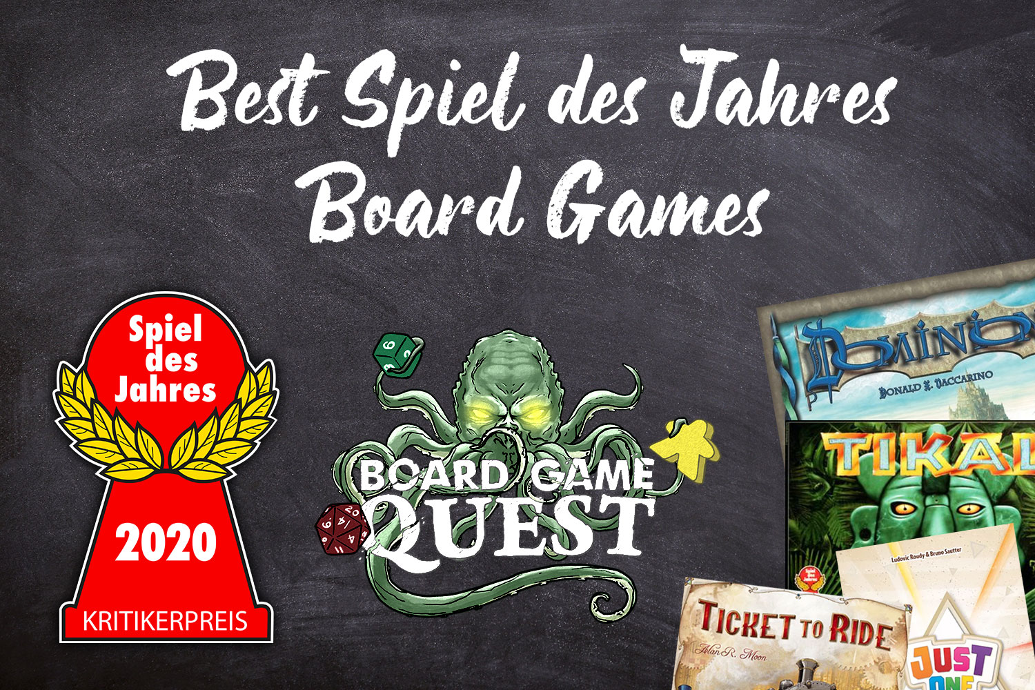 2020 Board Game Award Winners - Board Game Quest