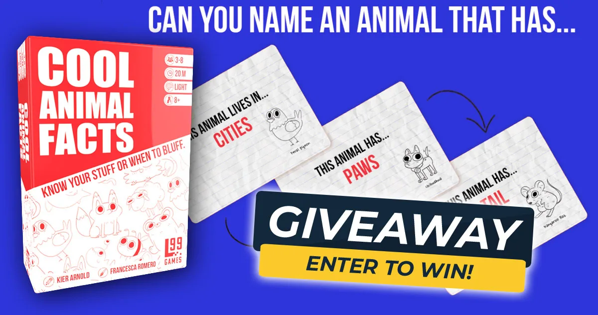 Cool Animal Facts Giveaway - Board Game Quest